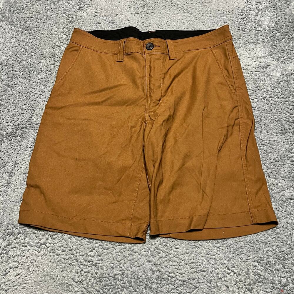 Prana Brion Shorts Mens 32 x9 Brown Nylon Hiking Outdoor